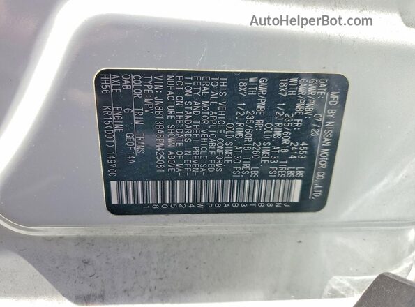 JN8BT3BA8PW425081 2023 NISSAN ROGUE White Vista interior de 360 grados