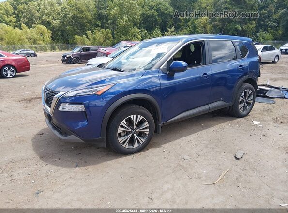 JN8BT3BA9PW436980 2023 NISSAN ROGUE Blue Vista tres cuartos delantera izquierda