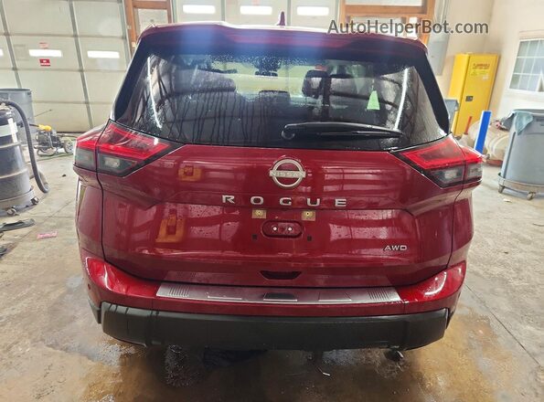 JN8BT3BB0SW418613 2025 NISSAN ROGUE Maroon Rear interior view