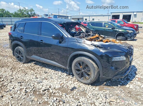 JN8BT3BBXPW193494 2023 NISSAN ROGUE Black Передня права чверть