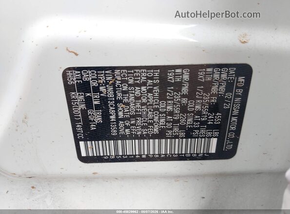 JN8BT3CA8PW413589 2023 NISSAN ROGUE White Vista del compartimento del motor