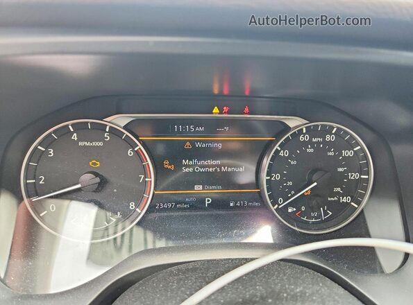 JN8BT3CB9PW220800 2023 NISSAN ROGUE Серебряный Вид щитка приборов