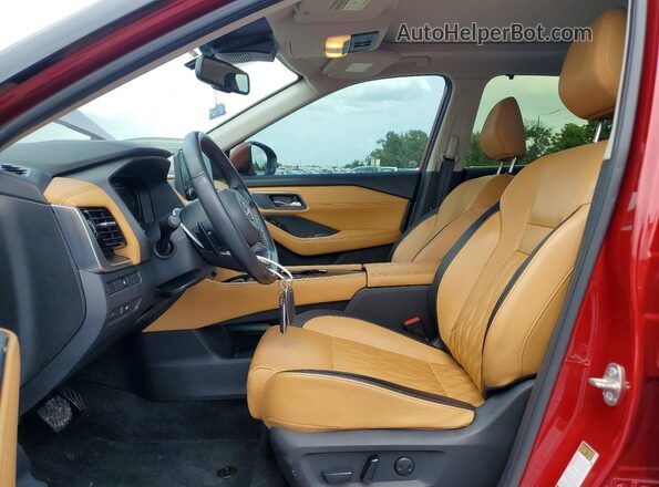 JN8BT3DCXPW105792 2023 NISSAN ROGUE Red წინა სალონის ხედი