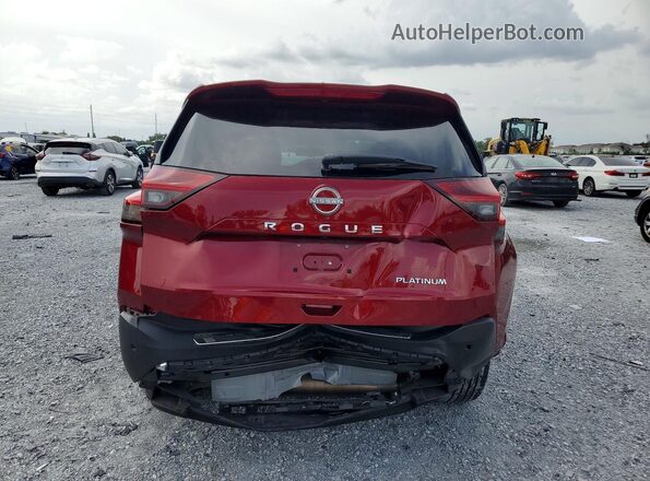 JN8BT3DCXPW105792 2023 NISSAN ROGUE Red უკანა ხედი
