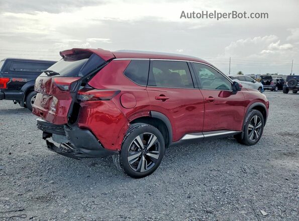 JN8BT3DCXPW105792 2023 NISSAN ROGUE Red უკანა მარჯვენა