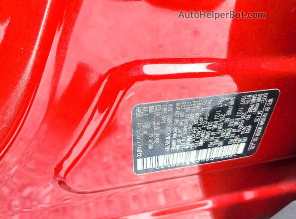 JN8BT3DCXPW105792 2023 NISSAN ROGUE Red VIN კოდის სტიკერის ხედი
