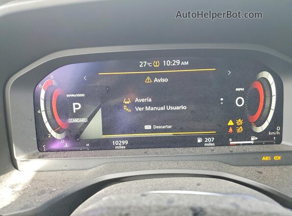 JN8BT3DCXSW102402 2025 NISSAN ROGUE Silver Вид щитка приладів