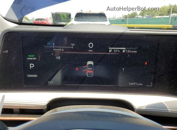 JN8CF0BFXSM763723 2025 NISSAN ARIYA Blue Instrument cluster view