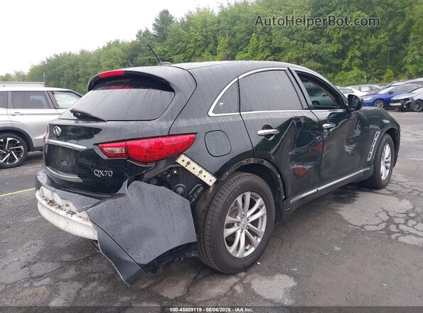 JN8CS1MU1HM141307 2017 INFINITI QX70 Черный Задняя правая четверть