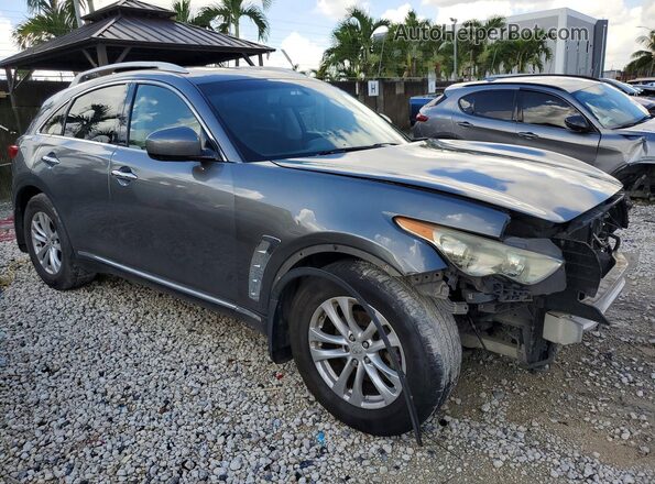 JN8CS1MU7HM140520 2017 INFINITI QX70 Silver Delantero derecho