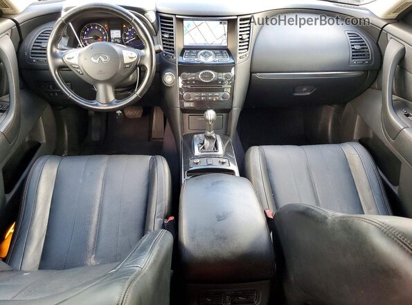 JN8CS1MU7HM140520 2017 INFINITI QX70 Silver Vista del salpicadero