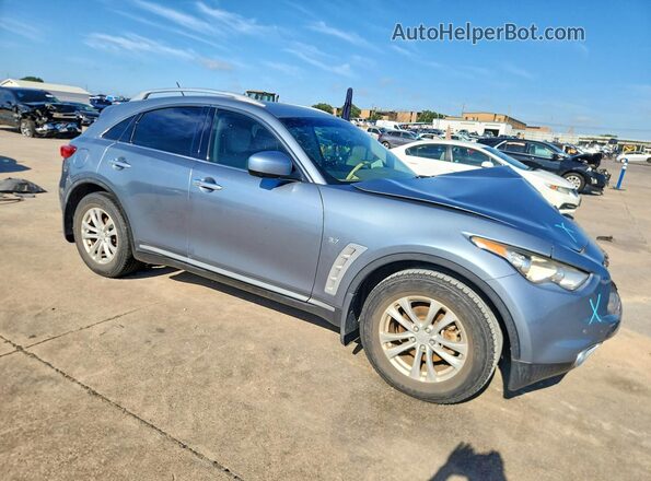 JN8CS1MU7HM140551 2017 INFINITI QX70 Blue Передня права чверть
