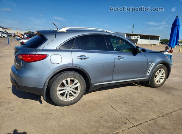 JN8CS1MU7HM140551 2017 INFINITI QX70 Blue Задня права чверть