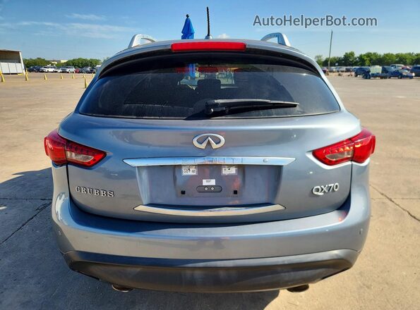 JN8CS1MU7HM140551 2017 INFINITI QX70 Blue Вид ззаду