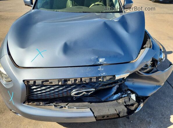 JN8CS1MU7HM140551 2017 INFINITI QX70 Blue Вид задньої частини салону