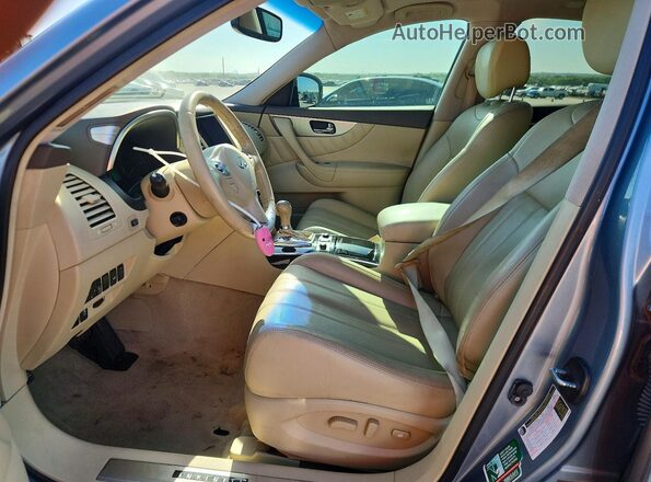 JN8CS1MU7HM140551 2017 INFINITI QX70 Blue Вид салону спереду