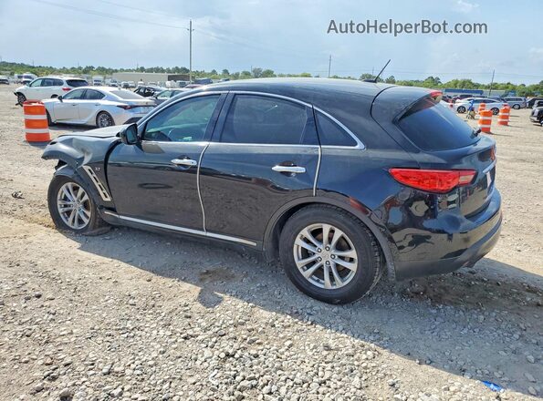 JN8CS1MU7HM141179 2017 INFINITI QX70 Black Հետևի ձախ