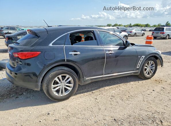 JN8CS1MU7HM141179 2017 INFINITI QX70 Black Հետևի աջ