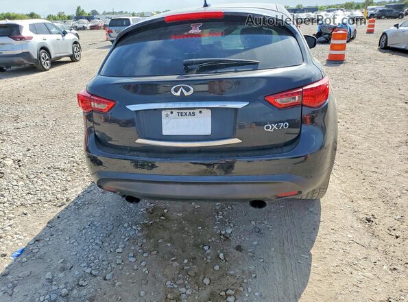 JN8CS1MU7HM141179 2017 INFINITI QX70 Black Հետևի տեսք