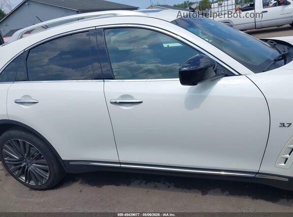 JN8CS1MW2HM411288 2017 INFINITI QX70 Белый Вид задней части салона