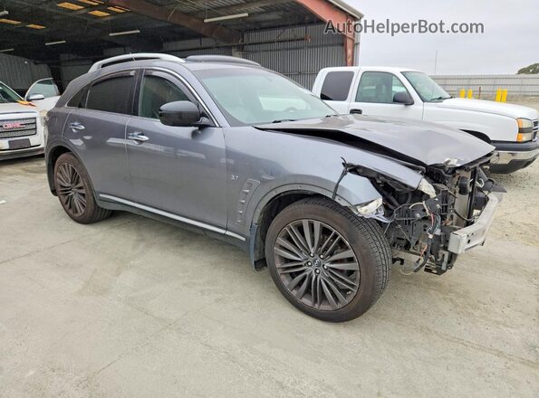 JN8CS1MW5HM413309 2017 INFINITI QX70 Серый Передняя правая четверть