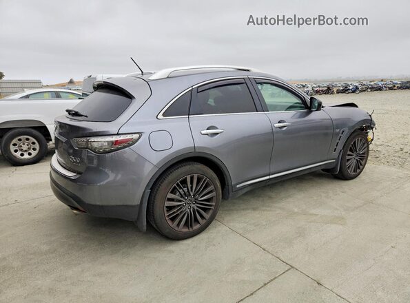 JN8CS1MW5HM413309 2017 INFINITI QX70 Серый Задняя правая четверть