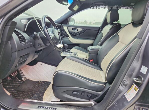 JN8CS1MW5HM413309 2017 INFINITI QX70 Серый Вид салона спереди