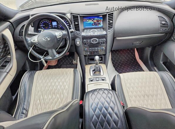 JN8CS1MW5HM413309 2017 INFINITI QX70 Серый Вид панели приборов