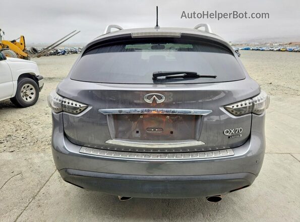 JN8CS1MW5HM413309 2017 INFINITI QX70 Серый Вид сзади