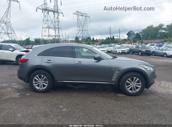 JN8CS1MW6HM415229 2017 INFINITI QX70 Gray უკანა სალონის ხედი