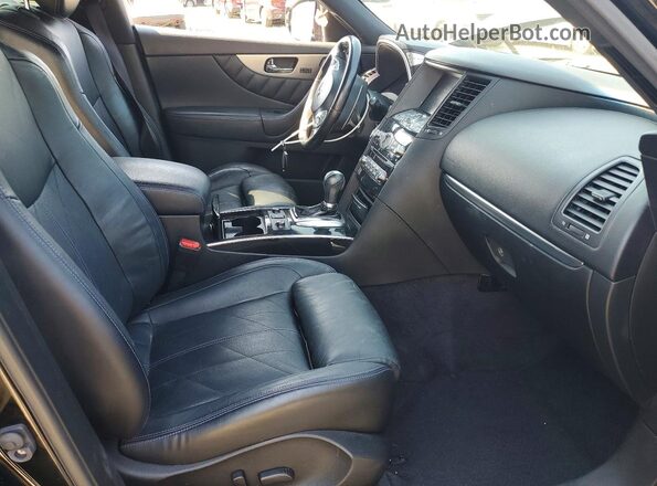 JN8CS1MW8GM752192 2016 INFINITI QX70 Black Front interior view