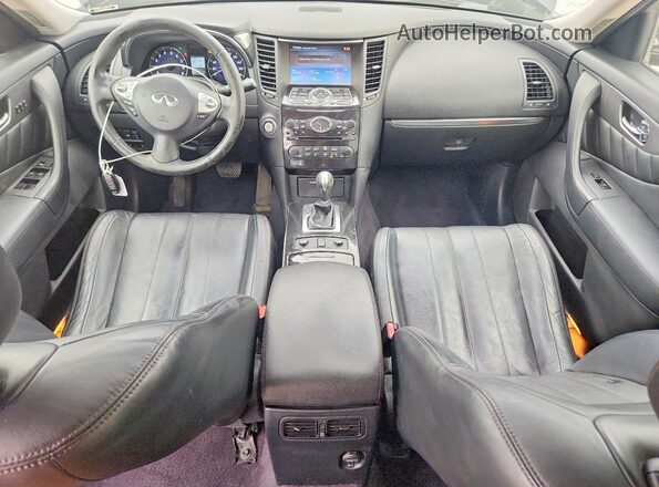 JN8CS1MW8HM412252 2017 INFINITI QX70 Black Առջևի վահանակի տեսք