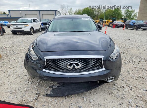 JN8CS1MW8HM412252 2017 INFINITI QX70 Black Դիմացի տեսք
