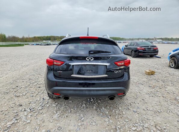 JN8CS1MW8HM412252 2017 INFINITI QX70 Black Հետևի տեսք