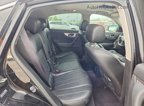 JN8CS1MW8HM412252 2017 INFINITI QX70 Black Սալոնի հետևի տեսք