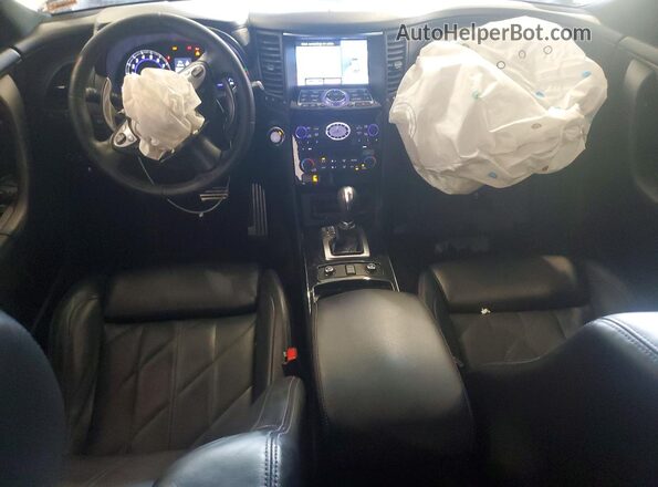 JN8CS1MWXHM410034 2017 INFINITI QX70 White Առջևի վահանակի տեսք