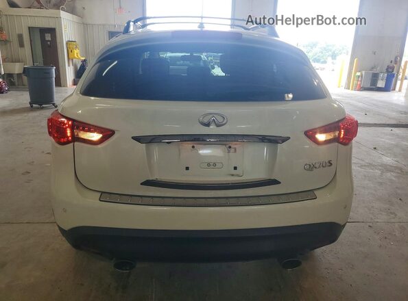 JN8CS1MWXHM410034 2017 INFINITI QX70 White Հետևի տեսք