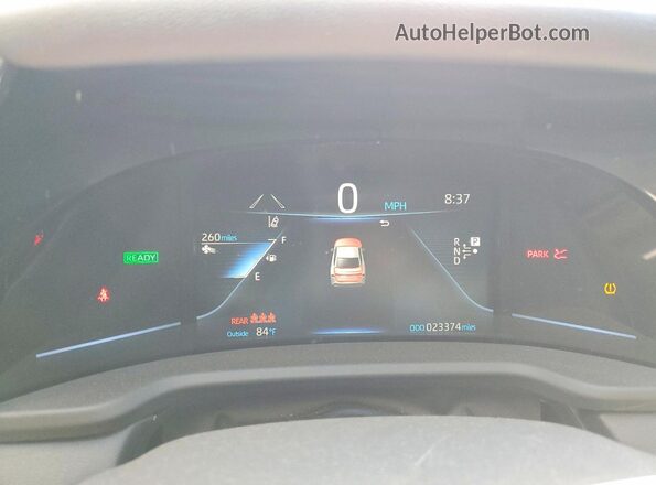 JTDAAAAA8PA008317 2023 TOYOTA MIRAI White Սարքավորումների վահանակի տեսք