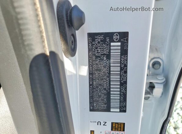 JTDAAAAF1P3005680 2023 TOYOTA CROWN Белый Вид подкапотного пространства