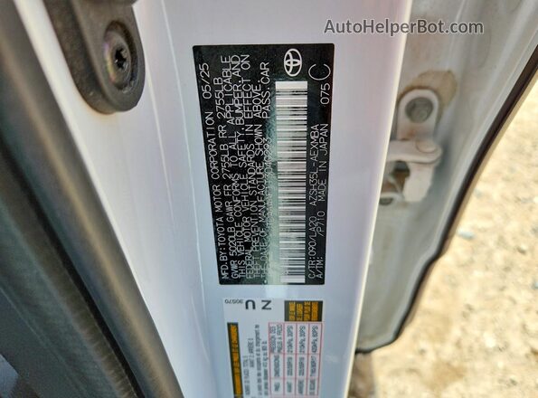 JTDAAAAF1T3040293 2026 TOYOTA CROWN White ძრავის განყოფილების ხედი