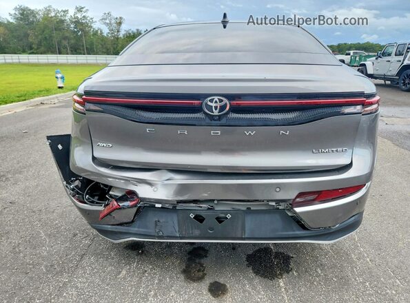 JTDAAAAF3P3007897 2023 TOYOTA CROWN Gray Rear view