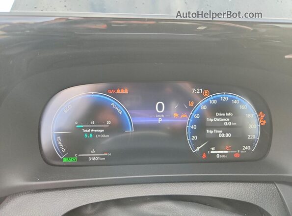 JTDAAAAF6P3012964 2023 TOYOTA CROWN Black Instrument cluster view