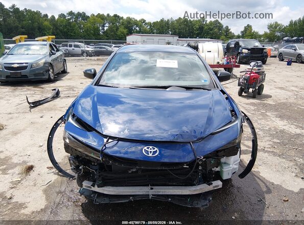 JTDACAAU0S3058498 2025 TOYOTA PRIUS Blue Rear interior view