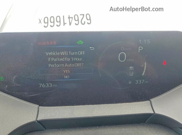 JTDACAAU1T3071648 2026 TOYOTA PRIUS Silver Սարքավորումների վահանակի տեսք