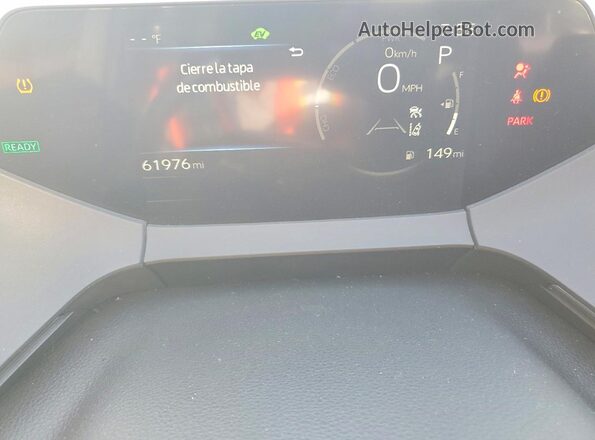 JTDACAAU6R3045524 2024 TOYOTA PRIUS Silver Instrument cluster view