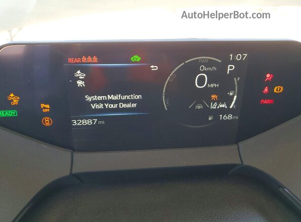 JTDACAAU6S3053709 2025 TOYOTA PRIUS Белый Вид щитка приборов