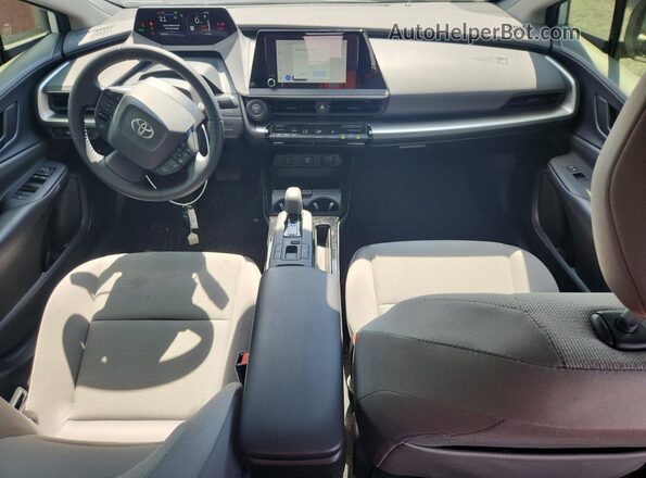 JTDACAAU8T3070075 2026 TOYOTA PRIUS White Widok wnętrza z przodu