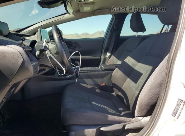 JTDACAAU9P3013440 2023 TOYOTA PRIUS Белый Вид салона спереди