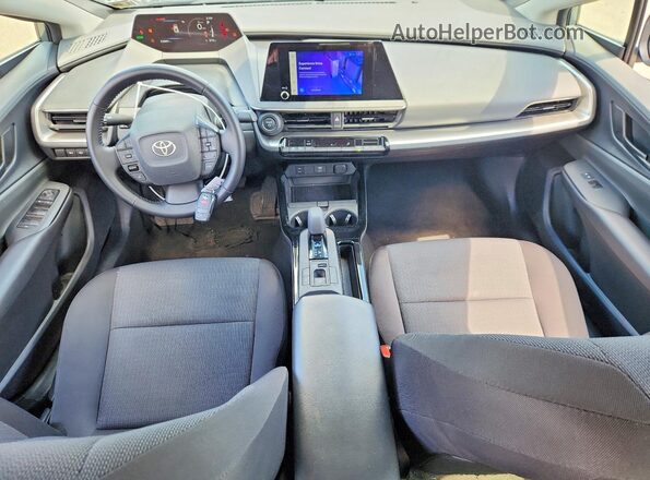 JTDACAAUXS3050313 2025 TOYOTA PRIUS Gray Widok deski rozdzielczej