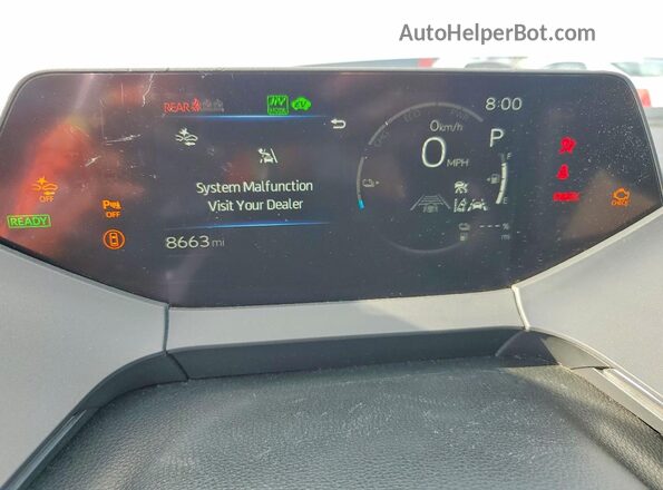 JTDACACU1S3043473 2025 TOYOTA PRIUS Silver Vista del cuadro de instrumentos